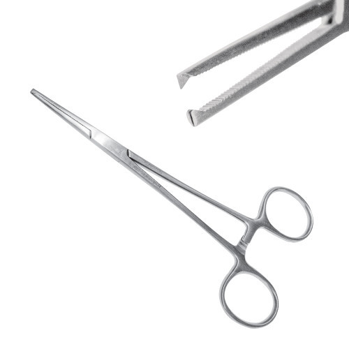 Затискач судинний Леріча (Кохер), прямий, 15 см, J-17-059, фото 1