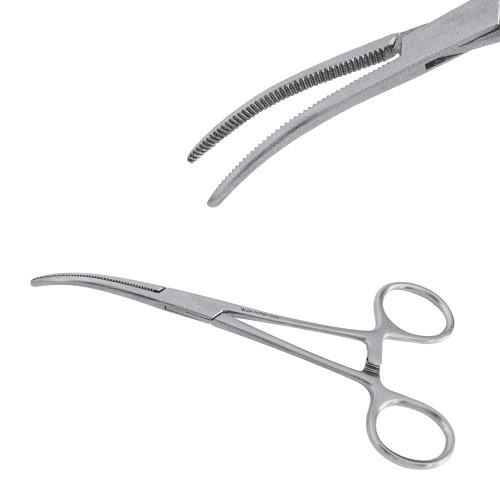 Затискач судинний загнутий Rochester-Pean, 14 cм, J-17-109, фото 1