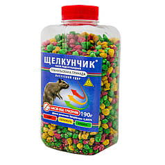 Засіб від щурів та мишей Лускунчик (гранули) 190 грамів Агро Протекшн