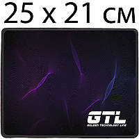 Килимок для миші ігровий GTL Gaming 250x210х2 мм, з малюнком, маленький розмір S, геймерський для мишки