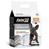 AnimAll Пелюшки для собак і цуценят з активованим вугіллям 10 шт. 60*90
