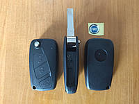 Корпус ключа 3 кнопки Фиат Fiat (батарейка в проёме для лезвия)