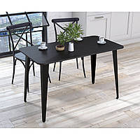 Стол обеденный кухонный прямоугольный нераскладной Линда закругленные углы 120х65 Венге Луизиана Loft Design