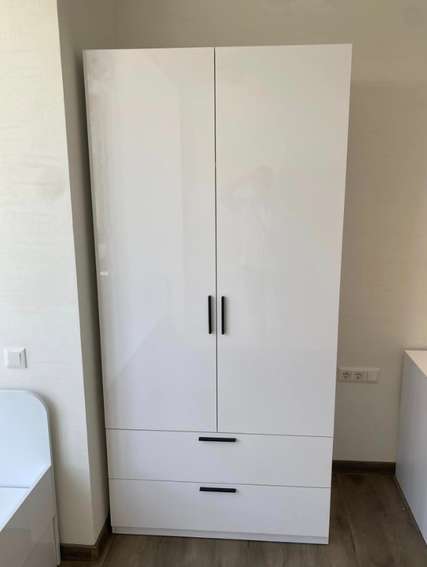 Шафа Хеппі Білий глянець 2д2ш, фото 1