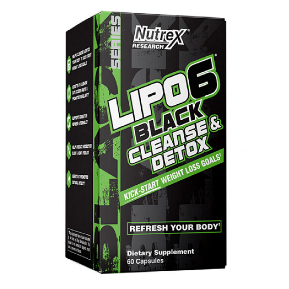 Lipo-6 Black Cleanse Detox - 60ct, фото 1