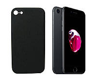 Противоударный чехол для Apple iPhone 7 / 8 / SE 2020 silicone case черный оригинальное качество