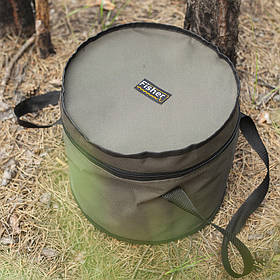 Кругла термосумка відро для риболовлі та замішування прикорму — (Fisher 14 л)