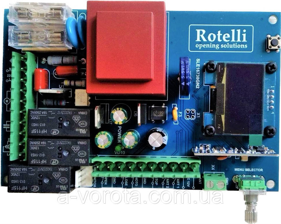 Плата блок керування Rotelli sl500, sl1100, sl1300, sl2000 для автоматики відкатних-сувних воріт-модуль