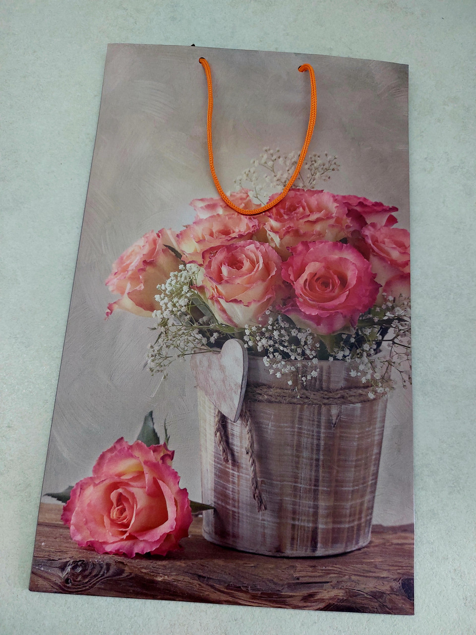 Пакет подарунковий паперовий 24.5×40,5 см, фото 1