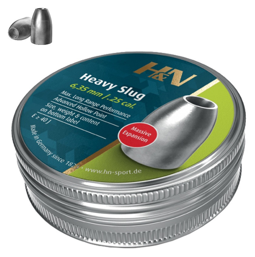 Кулі H&N Slug HP Heavy 6.35 мм. 2.85г. 100 шт/уп