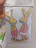 Фігурки підвісні пара кроликів11 см, фото 3