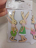 Фігурки підвісні пара кроликів11 см, фото 2