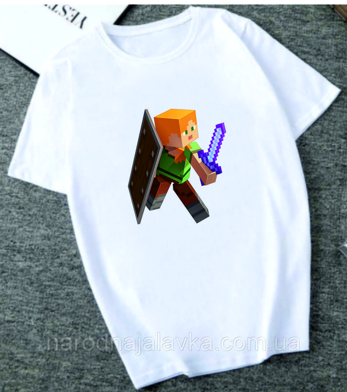 Унікальна футболка Майнкрафт. Алекс Style