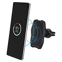 Магнітний тримач для телефону в машину з бездротовою зарядкою Qi WH02-AV2S [на дефлектор]