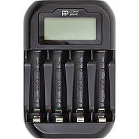 Зарядний пристрій PowerPlant для акумуляторів AA, AAA/ micro USB/ PP-UN4