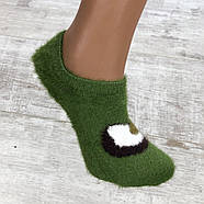 Сліди жіночі теплі з вовни норки Натали (Авокадо), фото 3