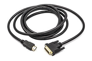 Відео кабель PowerPlant HDMI - DVI, 3м