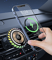 MagSafe держатель в машину, магнитный автодержатель с беспроводной зарядкой MagSafe W06 для iPhone 12 13 14