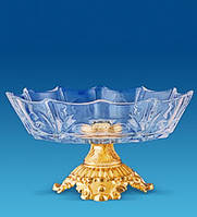 Фруктовниця на ніжці з позолотою AR-4411