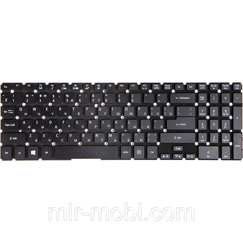 Клавіатура для ноутбука ACER Aspire V5-552, V5-573 чорний, без фрейму