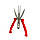 Ножиці для обрізання дерев Червоний секатор для зрізання гілок, секатор для обрізання винограду, фото 4