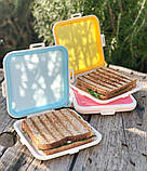 Ланчбокс бутербродниця седвічниця силіконова Silicone Pocket — блакитний (LB-103845), фото 10