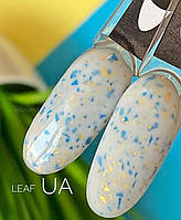 Basa leaf UA Saga professional с желто голубой поталью базовое покрытие для гель лака объем 9 мл цвет белый