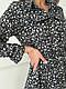 Стильна ніжна жіноча міді сукня на гудзиках з кишенями турецький софт з довгими рукавами квітковий принт, фото 8