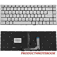 Клавиатура для ноутбука MSI (GS65) rus, silver, без фрейма, подсветка клавиш (ОРИГИНАЛ)