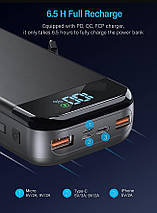 Power Bank,портативний зарядний пристрій BLJIB 32000 мАг, 22,5 Вт QC 3.0 PD, 20 Вт, швидка зарядка, фото 2