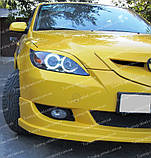 Вії Мазда 3 BK хетчбек (накладки на передні фари Mazda 3 5d BK), фото 2
