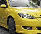 Вії Мазда 3 BK хетчбек (накладки на передні фари Mazda 3 5d BK), фото 5