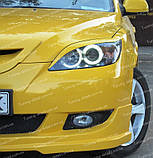 Вії Мазда 3 BK хетчбек (накладки на передні фари Mazda 3 5d BK), фото 6