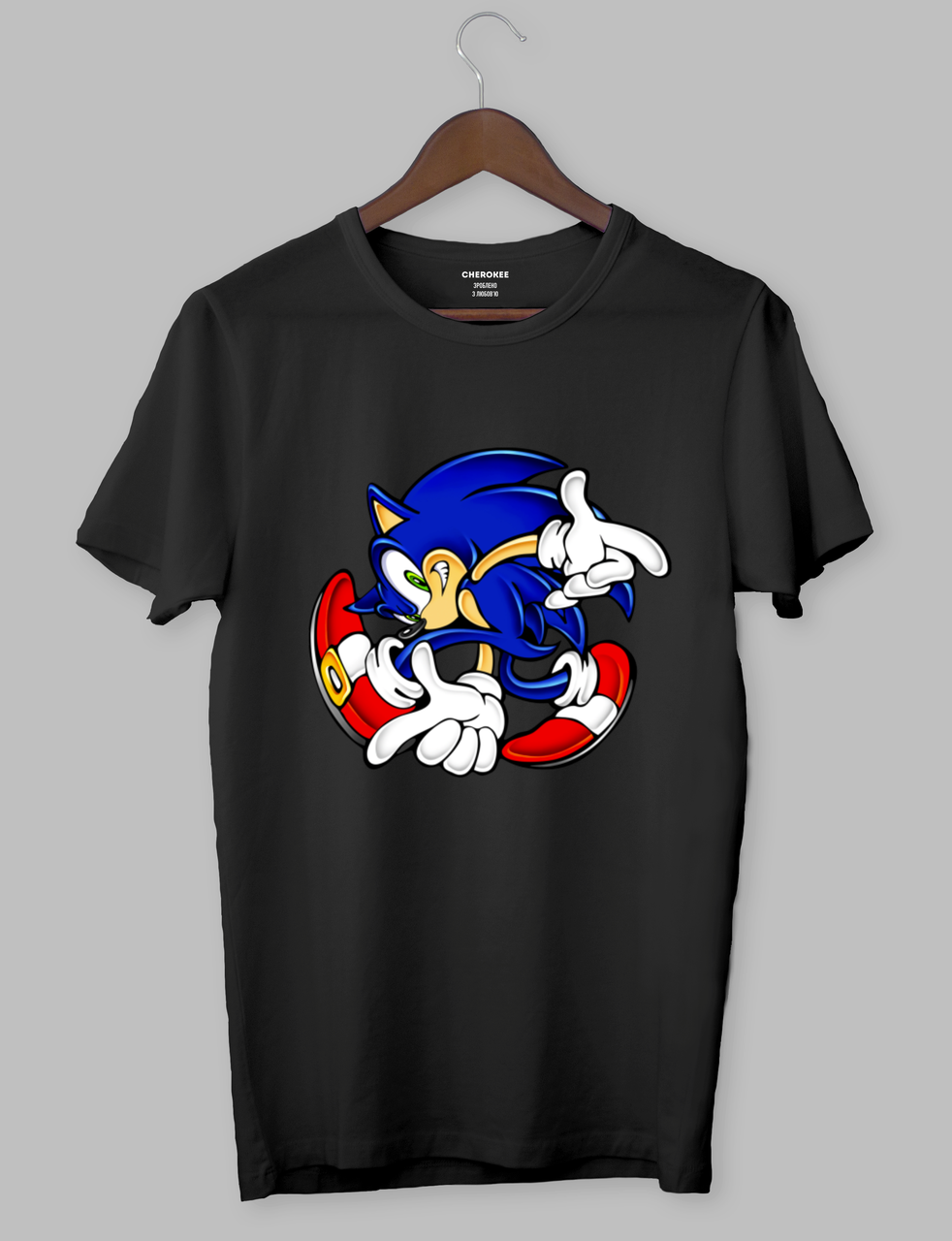 Футболка з оригінальним дизайном "Running sonic"