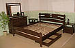 Односпальне дерев'яне ліжко з масиву натурального дерева від виробника "Токіо", фото 5