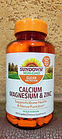 Кальций магний цинк 100 табл Sundown Calcium magnesium zinc Витамины Минералы США