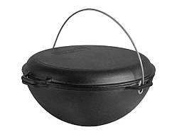 Казан азіатський 10л чавунний з чавунною кришкою - сковородою гриль Азiя ТМ BRIZOLL