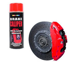 Фарба аерозоль для гальмівних супортів і барабанів Червона 400 мл, фарбування гальмівних супортів