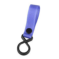 Гачок для коляски вішалка на липучці фіолетового кольору