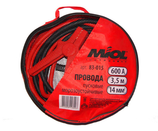 Пускові дроти MIOL 83-015 600 А, 3.5 м