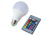 Светодиодная лампа LED RGB 5вт 16 цветов Хіт продажу!