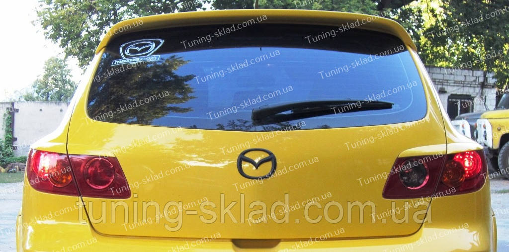 Вії на Mazda 3 BK хетчбек (накладки на задні фари Мазда 3 5D BK) , фото 1