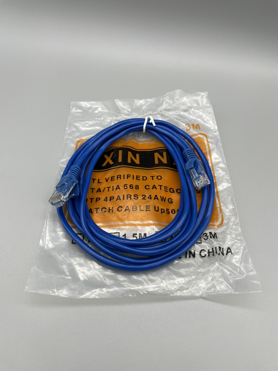 Cетевой кабель UTP Cat5e Lan 3м - фото 1 - id-p1921926521