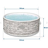 Надувний джакузі СПА Bestway 60027 Lay-Z-Spa 155 х 60 см (4-5 місць, 1325 л/год, Аеро, WiFi), фото 4