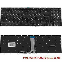Клавиатура для ноутбука MSI (GE63, GE73) rus, black, без фрейма, подсветка клавиш RGB (ОРИГИНАЛ)