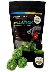 PVA Stick Rybalych Горох 300 гр 4 мм + Ліквід 50мл (ПВА стік)
