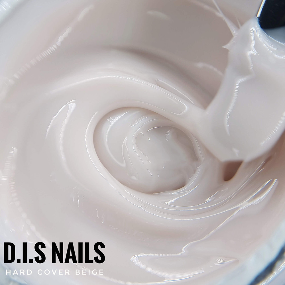 Камуфлюючий гель для нарощування нігтів D.I.S Hard Gel Cover Beige 28 г