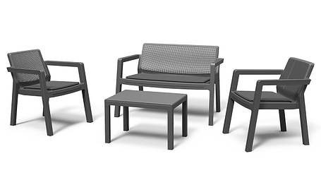 Набір меблів Keter Emily Patio set з подушками, графіт, фото 1