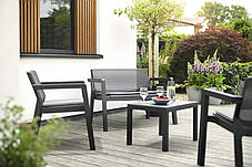 Набір меблів Keter Emily Patio set з подушками, графіт, фото 4