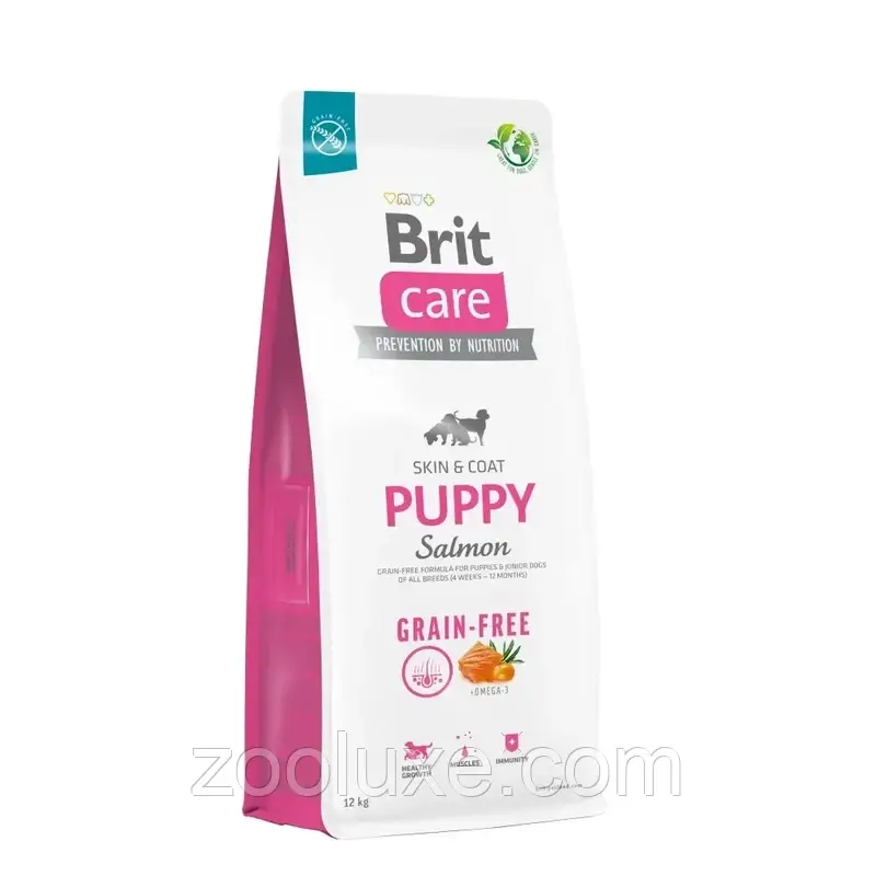Brit Care Grain-Free Puppy Salmon 12 кг корм для цуценят Брит Кеа Грейн Фрі Паппі Лосось